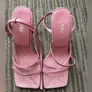 Zara pink mini heel